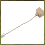 Telephone RJ11 Male Line to Double RJ11 Female Jack Filter Splitter Adapter