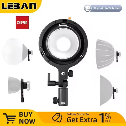 Zhiyun ZY Mount to Bowens Mount Adapter for Zhiyun Molus X100 X100 Combo X100 Pro Pocket COB Light P