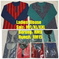 Muslimah Ladies Blouse Borong (12 pieces)