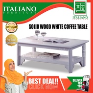 Solid Wood Strong Coffee Table (White Color) L1000MM X W580MM X H400MM