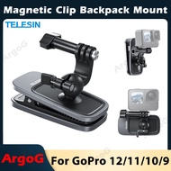 Magnetic Clip Backpack Mount For GoPro12/11/10/9 Universal Backpack Clip Mount with 360° Ball Joint GoPro Accessories