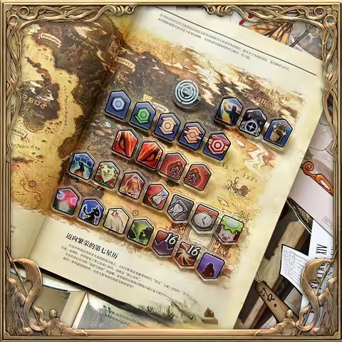 Anime Final Fantasy XIV Popular Skill Debuff Icon FF14 Acrylic Skill Badge Cosplay Boys Girls Gifts 