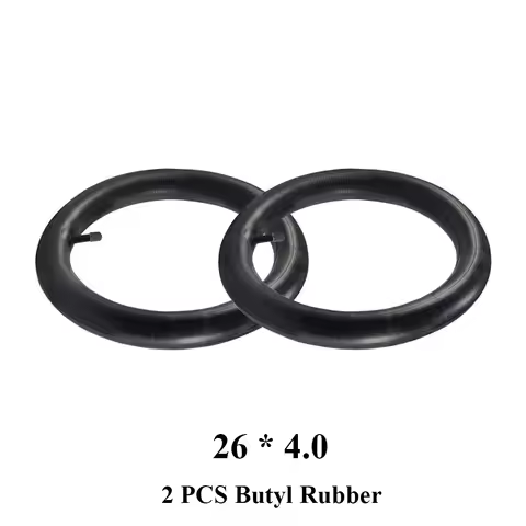 2pcs Tyres 26x4 26x4.0 Butyl Rubber Inner Tube 26x4.00 Inner Camera Straight For 26 Inch Tire Electr