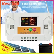 12V 24V Solar Charge Controller with LED Display Solar Panel Regulator Solar Panel Controller for Ou