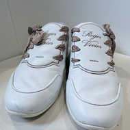 Roger Vivier✨RV女鞋蝴蝶結綁帶運動鞋休閒鞋小白鞋 #38.5