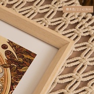 Frame Mounting Wall-Mounted Walnut Solid Wood Large Photo Frame Oil Painting Outer Frame A4 A3 4k8k 