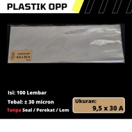 OPP Plastic Without Seal Size 9.5 cm x 30 cm 9.5x30 cm/ 9.5 x 30 cm/