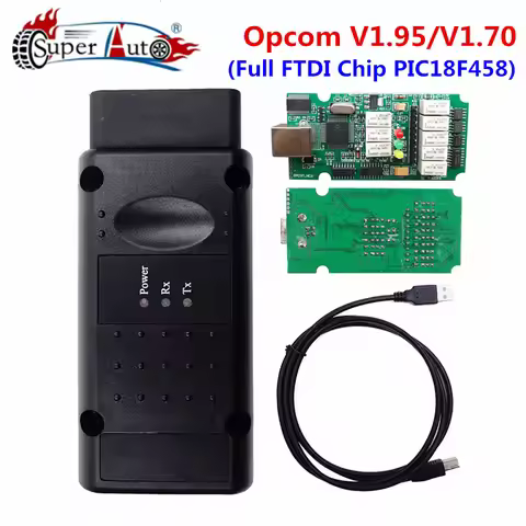 2025 Opcom V1.70 V1.95 V1.99 OP-COM For Opel Diagnostic Tool OP COM with real pic18f458 FTDI FT232RQ