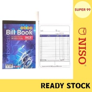 NISO NCR Bill Book / Invoice / Cash Bill / Buku Resit / Receipt Book
