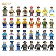 Lego Minifigures Police Army Firefighter Ninja Building Blocks Bricks Toys