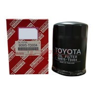 Toyota Genuine 90915-TD004 Oil Filter (O-1631) - Toyota Hiace LH113 / Dyna LH80 (2L-2 3L Engine)