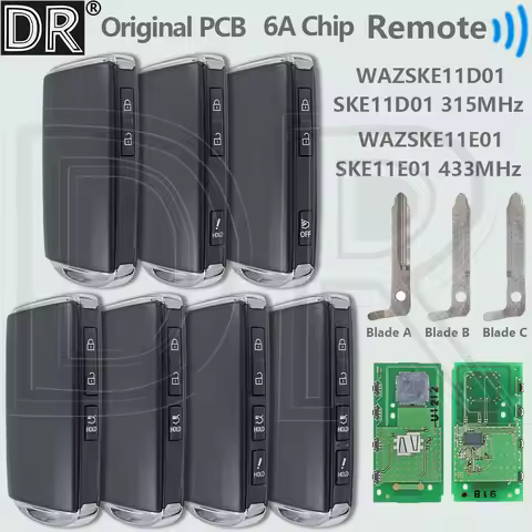 DR OEM PCB 6A Chip SKE11D/11E-01 WAZSKE11E01/11D01 315/433MHz Proximity Car Remote Key For Mazda 3 C
