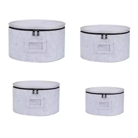 ABGE-Felt Storage Bag Travel Kitchen Accessories Shelf Glass Cup Rack Cooking Plate Soup Spoon Case 