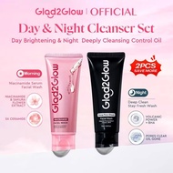 Glad2Glow DAY & Night Cleanser Set | Couple Cleanser Combo