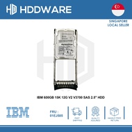 IBM 600GB 15K 12G V2 V3700 SAS 2.5" HDD // 01EJ585 // 01EJ717 // 01EJ864