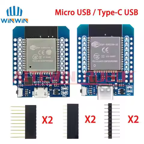 For Wemos Mini D1 ESP8266 ESP32 ESP-32S WIFI Bluetooth CP2104 Development Board Module For Arduino W