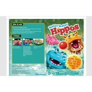 Hungry Hungry Hippos Board Game for Preschoolers, Ages 4+, For 2 to 4 Players Hasbro Games (F8815)