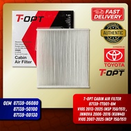 T-OPT Cabin Air Filter Toyota Vios 2007-2025 Innova 2006-2016 87139-TT001-8M OEM 87139-06080
