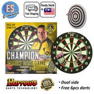 HARROWS 2 IN 1 FAMILY DART BOARD DUAL SIDE