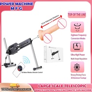 100v-240v Telecontrol Adjustable Speed Fully Automatic Powerful Telescopic Gun Machine With Dildo He