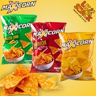 Maxicorn Halal Corn Chips (140g) – Crunchy Nachos Cheese / Roasted Corn / BBQ Snack