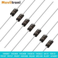 Multi-type Rectifier Diodes Quality Electronic Silicon Diodes 1N4007 1N5404 1N5408 1N5819 1N5822 FR1