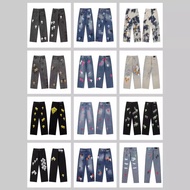 Chrome Hearts 24Early Autumn New Unisex Washed Denim Pants