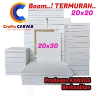 20x20 | 20x30 Kanvas Polos | Kanvas Lukis Pelajar | Canvas Lukis belajar halus murah