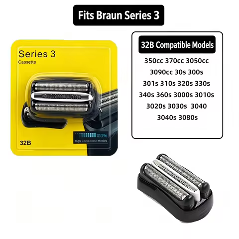 For Shaver Replacement Head for Braun Series 3 3000s 3010s 3020s 3030s 3040s 300s 301s 310s 320s 330