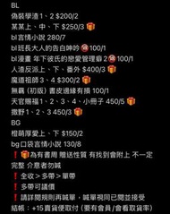 BL BG小說、漫畫 某某、撒野、魔道祖師、天官賜福、人渣反派