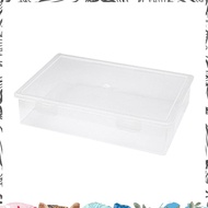 Plastic File Organizer Transparent Square Storage Box A4 Storage Box File Storage Box