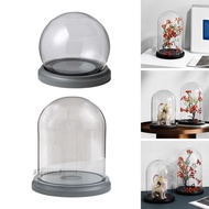 [Kesoto1] Glass Cloche Bell Jar Cloche Cover Bell Jar for Fairy Lights Countertops