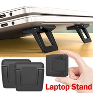 Chaunceybi 1 Pair Laptop Holder ABS Foldable Mini Portable Notebook Stands Cooling Pad Universal Non-Slip Silicone Desktop Laptop Stand