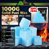 20Pcs Hexamine Solid Fuel Tablet Charcoal Fire Starter Camping Lilin Askar Camping Alcohol Fuel Tabl