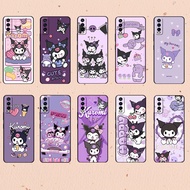 Fashion print for Vivo Y15S Y15A Y16 Y17 Y17S Y19 Y20i Y20S Y20 Kuromi Soft black TPU phone case