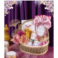 Rattan hamper basket