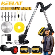 KEELAT Folding Grass Cutter Cordless Mesin Rumput Bateri Mesin Potong Rumput heavy duty Grass Cutter