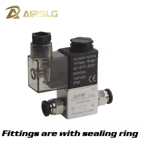 2V025-08 06 Pneumatic Solenoid Valve - 2 Way 2 Position Normally Closed NC 1/4 Port Air Control Valv