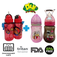Didi And Friends 350ml Tritan bottle + 9Oz Twins Pack Milk Bottle