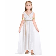 Greek Roman Princess Goddess Venus Athena Costume Kids Halloween Dress up Costume