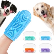 Dog Toothbrush Finger Toothbrush Dog Brush Braces 4-Piece Set Dog Toothbrush Dog Tooth Cleaning and 