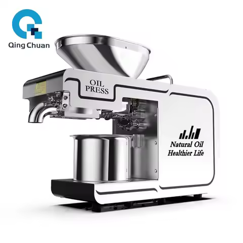 Oil Press Machine D02 880W Home Peanut Seeds Squeezer Stainless Steel Business Sesame Sunflower Expe