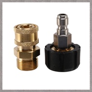 [M G L O] Pressure Washer Adapter Set M22 To 1/4 Inch Quick Connect Kit, M22 14Mm To 1/4 Inch Quick 