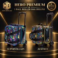 Hero Bowling Premium 1 Ball Roller Bowling Bag Deluxe