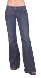 美國廠賠售【原價125美金】高價Levi s Premium TUX 鐵灰白線超低腰寬版直筒牛仔褲25-26腰