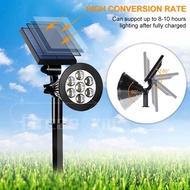【Hot】Spotlight led solar lawn light outdoor IP65 waterproof 7-mode variable light fence wall garden 