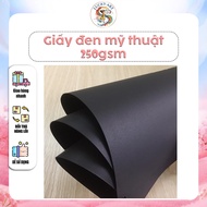 Black paper, black art paper 250gsm