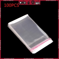STA 100Pcs set Self Seal Clear Cellophane Bags Resealable Plastic Apparel Bags Perfect for Packaging