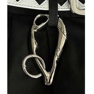 Heavy Duty Punk Rock Carabiner Keychain - Y2K Grunge & Punk Metal Bag Charm; High Quality Asymmetric