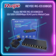 Ruijie REYEE RG-ES108GD Switch 8port Gigabit Metal Case Ruijie ES108GD
